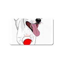 Bulldog T- Shirt Running Bulldog T- Shirt Magnet (name Card) by JamesGoode