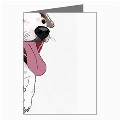 Bulldog T- Shirt Running Bulldog T- Shirt Greeting Cards (pkg Of 8)