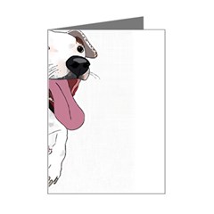 Bulldog T- Shirt Running Bulldog T- Shirt Mini Greeting Card by JamesGoode