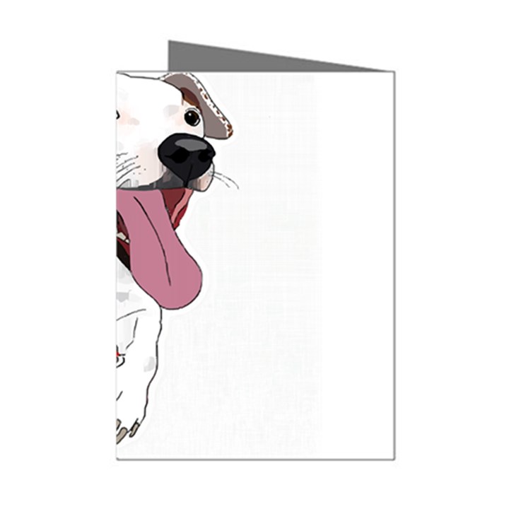 Bulldog T- Shirt Running Bulldog T- Shirt Mini Greeting Cards (Pkg of 8)