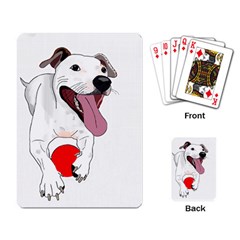 Bulldog T- Shirt Running Bulldog T- Shirt Playing Cards Single Design (rectangle)