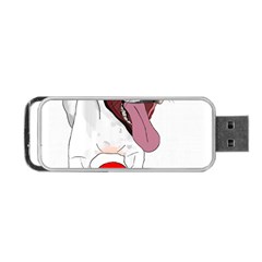 Bulldog T- Shirt Running Bulldog T- Shirt Portable Usb Flash (two Sides) by JamesGoode