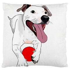 Bulldog T- Shirt Running Bulldog T- Shirt Standard Premium Plush Fleece Cushion Case (one Side) by JamesGoode