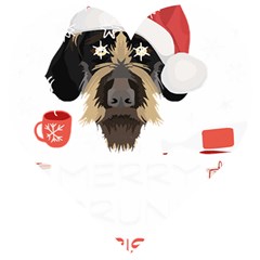 German Wirehaired Pointer T- Shirt German Wirehaired Pointer Merry Christmas T- Shirt Wooden Puzzle Heart by ZUXUMI