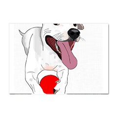 Bulldog T- Shirt Running Bulldog T- Shirt Crystal Sticker (a4) by JamesGoode