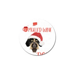 German Wirehaired Pointer T- Shirt German Wirehaired Pointer Mulled Wine Christmas T- Shirt Golf Ball Marker (10 Pack) by ZUXUMI