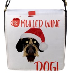 German Wirehaired Pointer T- Shirt German Wirehaired Pointer Mulled Wine Christmas T- Shirt Flap Closure Messenger Bag (s) by ZUXUMI