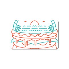 Burger T- Shirt Beach Burger T- Shirt Magnet (name Card) by JamesGoode