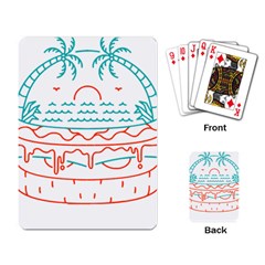 Burger T- Shirt Beach Burger T- Shirt Playing Cards Single Design (rectangle)