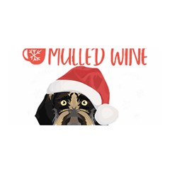 German Wirehaired Pointer T- Shirt German Wirehaired Pointer Mulled Wine Christmas T- Shirt Satin Wrap 35  X 70  by ZUXUMI