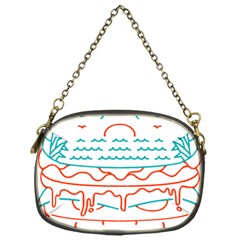 Burger T- Shirt Beach Burger T- Shirt Chain Purse (one Side) by JamesGoode