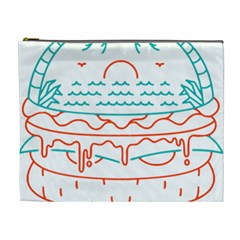 Burger T- Shirt Beach Burger T- Shirt Cosmetic Bag (xl) by JamesGoode