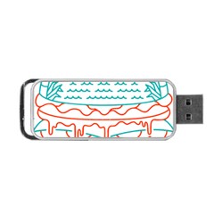 Burger T- Shirt Beach Burger T- Shirt Portable Usb Flash (one Side) by JamesGoode