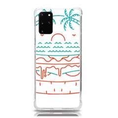 Burger T- Shirt Beach Burger T- Shirt Samsung Galaxy S20plus 6 7 Inch Tpu Uv Case by JamesGoode