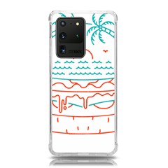 Burger T- Shirt Beach Burger T- Shirt Samsung Galaxy S20 Ultra 6 9 Inch Tpu Uv Case by JamesGoode