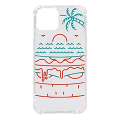 Burger T- Shirt Beach Burger T- Shirt Iphone 14 Tpu Uv Print Case