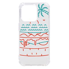 Burger T- Shirt Beach Burger T- Shirt Iphone 14 Pro Tpu Uv Print Case by JamesGoode