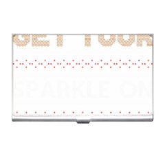 Get Your Sparkle On T- Shirt Get Your Sparkle On Ugly Christmas Sweater T- Shirt Business Card Holder by ZUXUMI