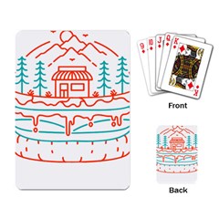 Burger T- Shirt Burger Shop In Nature T- Shirt Playing Cards Single Design (rectangle)