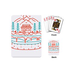 Burger T- Shirt Burger Shop In Nature T- Shirt Playing Cards Single Design (mini)