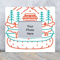 Burger T- Shirt Burger Shop In Nature T- Shirt White Wall Photo Frame 5  X 7  by JamesGoode