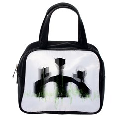 Ghost Hunting T- Shirt Ghost Hunting - Weekend Forecast Ghost Hunting With A Chance Of Cold Spots T- Classic Handbag (one Side) by ZUXUMI