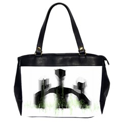 Ghost Hunting T- Shirt Ghost Hunting - Weekend Forecast Ghost Hunting With A Chance Of Cold Spots T- Oversize Office Handbag (2 Sides) by ZUXUMI