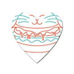 Burger T- Shirt Cat Burger T- Shirt Heart Magnet Front