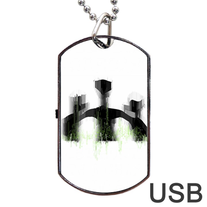 Ghost Hunting T- Shirt Ghost Hunting - Weekend Forecast Ghost Hunting With A Chance Of Cold Spots T- Dog Tag USB Flash (One Side)