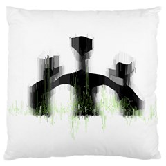 Ghost Hunting T- Shirt Ghost Hunting - Weekend Forecast Ghost Hunting With A Chance Of Cold Spots T- Large Cushion Case (one Side) by ZUXUMI