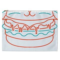 Burger T- Shirt Cat Burger T- Shirt Cosmetic Bag (xxl)