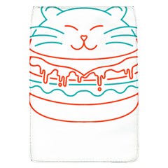 Burger T- Shirt Cat Burger T- Shirt Removable Flap Cover (l)