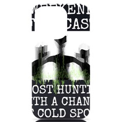 Ghost Hunting T- Shirt Ghost Hunting - Weekend Forecast Ghost Hunting With A Chance Of Cold Spots T- Iphone 14 Pro Black Uv Print Case by ZUXUMI