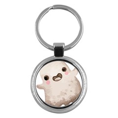 Ghost T- Shirt Watercolor Cute Ghost T- Shirt Key Chain (round) by ZUXUMI