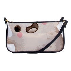 Ghost T- Shirt Watercolor Cute Ghost T- Shirt Shoulder Clutch Bag by ZUXUMI