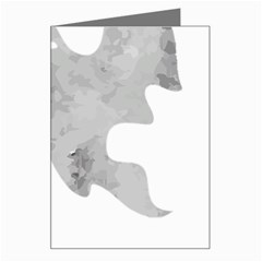 Ghost T- Shirt White Mottled Ghost T- Shirt Greeting Card by ZUXUMI