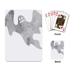 Ghost T- Shirt White Mottled Ghost T- Shirt Playing Cards Single Design (rectangle) by ZUXUMI