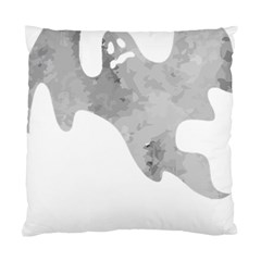 Ghost T- Shirt White Mottled Ghost T- Shirt Standard Cushion Case (two Sides)