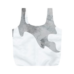 Ghost T- Shirt White Mottled Ghost T- Shirt Full Print Recycle Bag (m) by ZUXUMI