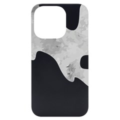 Ghost T- Shirt White Mottled Ghost T- Shirt Iphone 14 Pro Black Uv Print Case by ZUXUMI