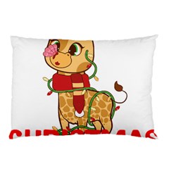 Giraffe T- Shirt Cute Giraffe T- Shirt Pillow Case by ZUXUMI