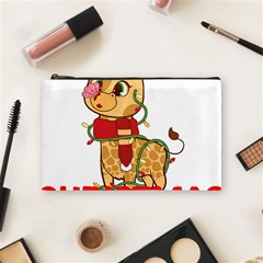 Giraffe T- Shirt Cute Giraffe T- Shirt Cosmetic Bag (medium) by ZUXUMI