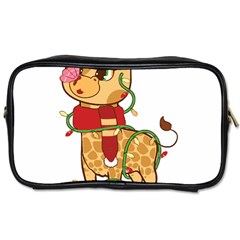 Giraffe T- Shirt Cute Giraffe T- Shirt Toiletries Bag (one Side) by ZUXUMI