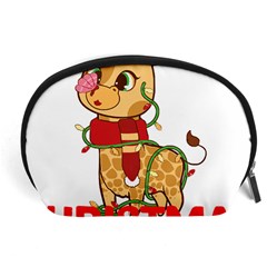 Giraffe T- Shirt Cute Giraffe T- Shirt Accessory Pouch (large) by ZUXUMI