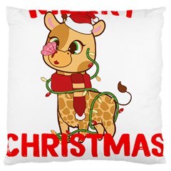 Giraffe T- Shirt Cute Giraffe T- Shirt Standard Premium Plush Fleece Cushion Case (two Sides) by ZUXUMI