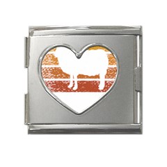 Bushcraft T- Shirt Bushcraft Wilderness Living T- Shirt Mega Link Heart Italian Charm (18mm) by JamesGoode