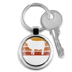 Bushcraft T- Shirt Bushcraft Wilderness Living T- Shirt Key Chain (round) by JamesGoode