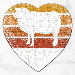 Bushcraft T- Shirt Bushcraft Wilderness Living T- Shirt Jigsaw Puzzle (heart) by JamesGoode