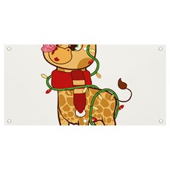 Giraffe T- Shirt Cute Giraffe T- Shirt Banner And Sign 4  X 2  by ZUXUMI