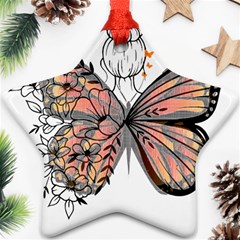 Butterflies T- Shirt Butterfly T- Shirt Ornament (star)